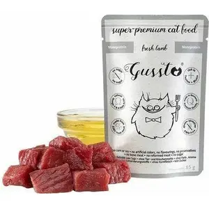 Влажный корм для кошек GUSSTO Saszetka 85 г Fresh Lamb — пауч с ягнёнком