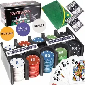 Poker set Malatec TEXAS — model 23539, complete chips and playing cards