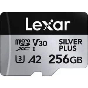 MicroSDXC Card Lexar Professional SILVER PLUS 256GB UHS-I Class 3