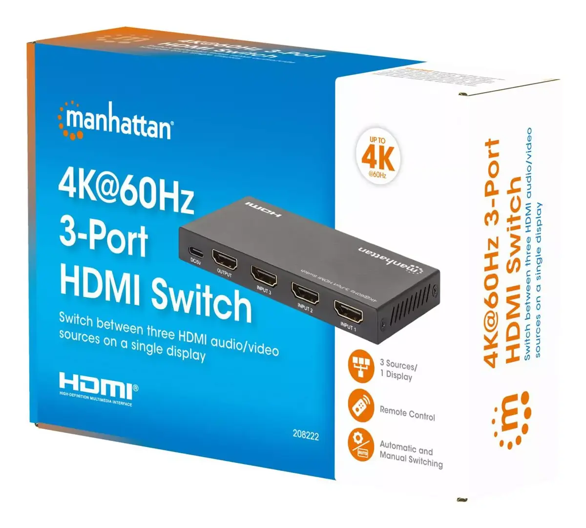 HDMI Switch 3x1 MANHATTAN Photo 2