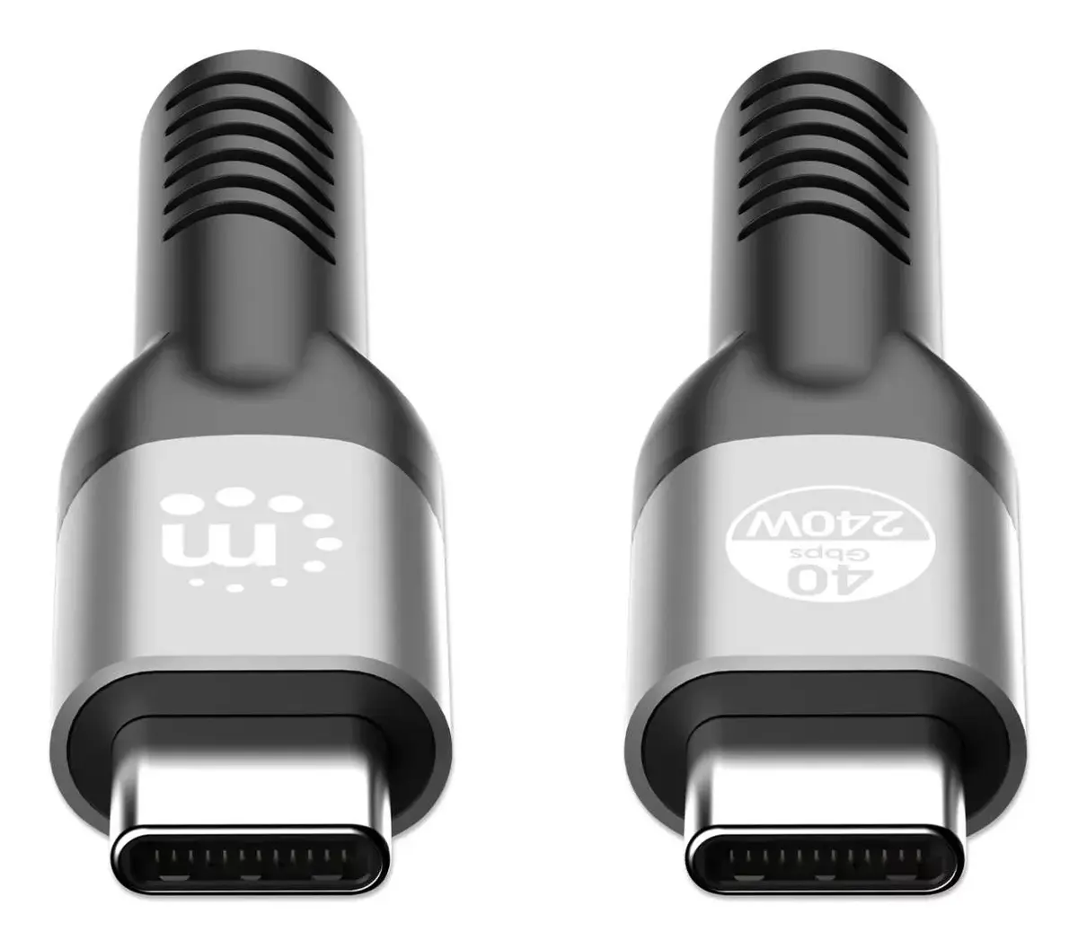USB-C Male to USB-C Male kabelis Manhattan 2m Photo 4