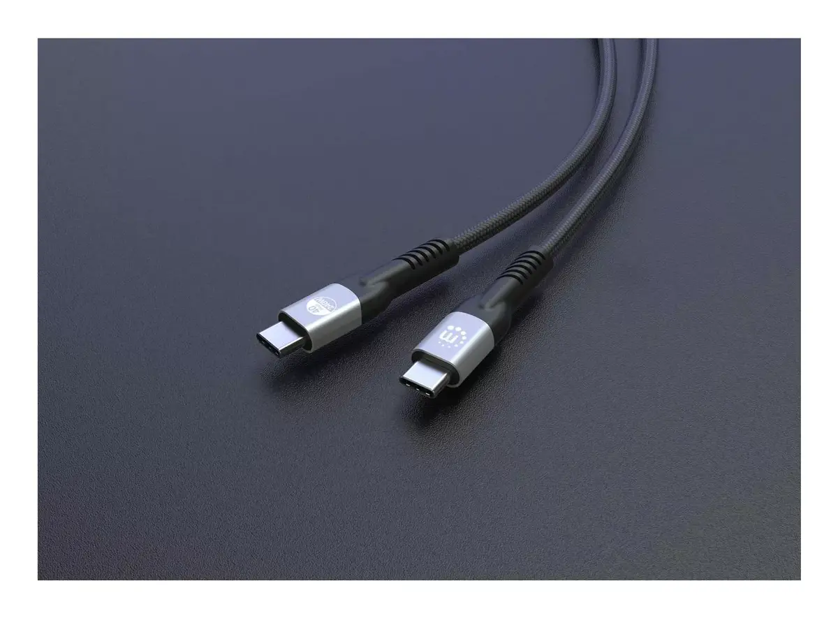 USB-C Male to USB-C Male kabelis Manhattan 2m Photo 6