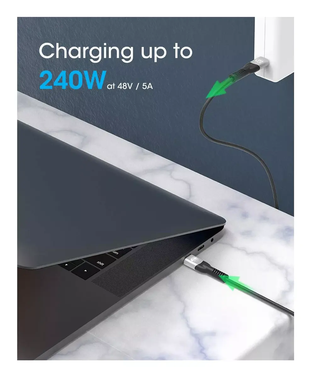 USB-C Male to USB-C Male kabelis Manhattan 2m Photo 7