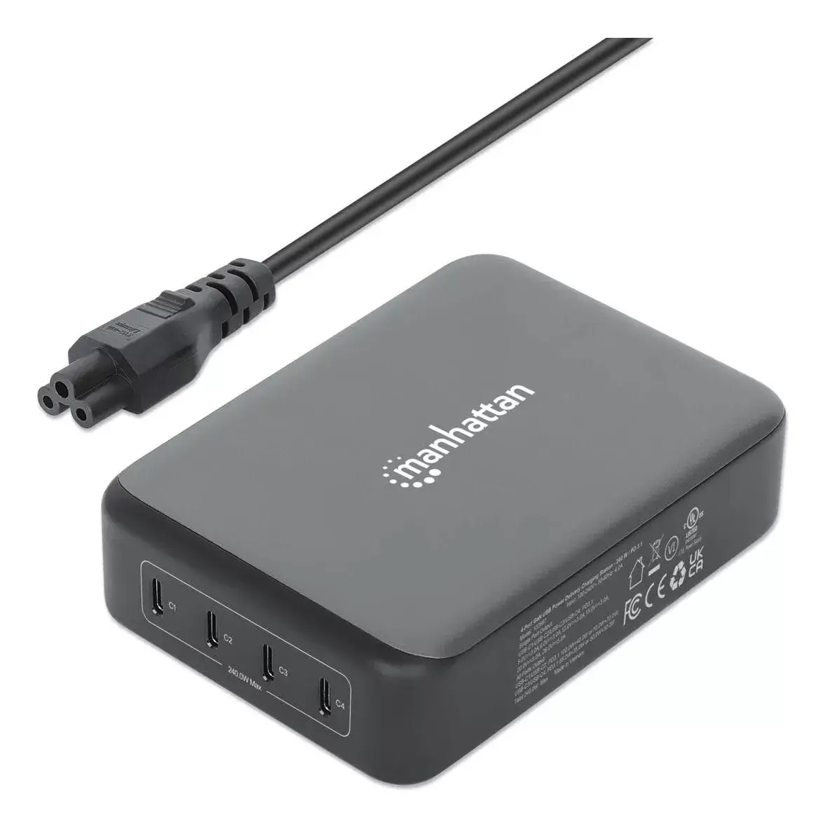 Lādētājs Manhattan Četri USB-C PD Porti Photo 4
