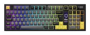 Akko 5098B Full-Size Mechanical Gaming Keyboard, QWERTZ German Layout, USB, RF Wireless and Bluetooth, Black
