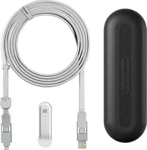 Kabelis Rolling Square inCharge XL 3m White — USB uzlādes un datu kabelis, 3 m, balts