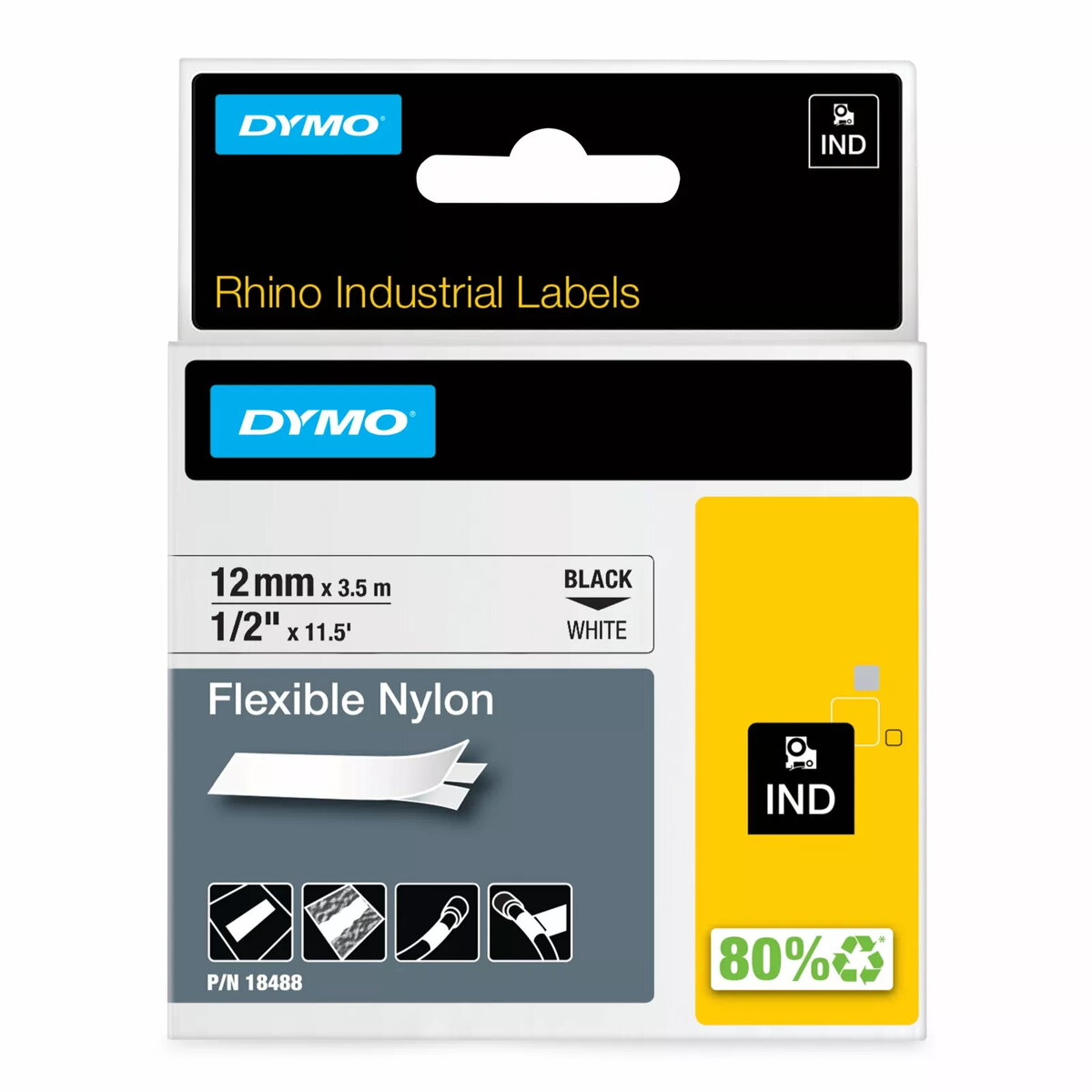 DYMO IND Elastīga neilona lente 12mm