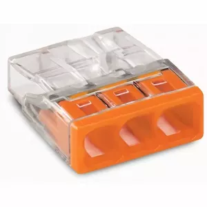 Klemšu bloks electro base E-2273-203, 3 polu, 0.5–2.5 mm², 100 gab.