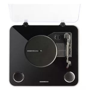 Belt-drive audio turntable Energy Sistem BlackSpin Black Transparent 33 45 78 RPM