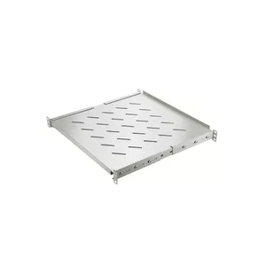SOMI Networks | Regulējams teleskopiskais plaukts korpusa dziļumam 600, 800 | 1U-55-G-Slide | Pelēks | 1U fiksēts uz četriem 19" montāžas profiliem; maksimālā slodze 50 kg | Dziļums: 55 cm