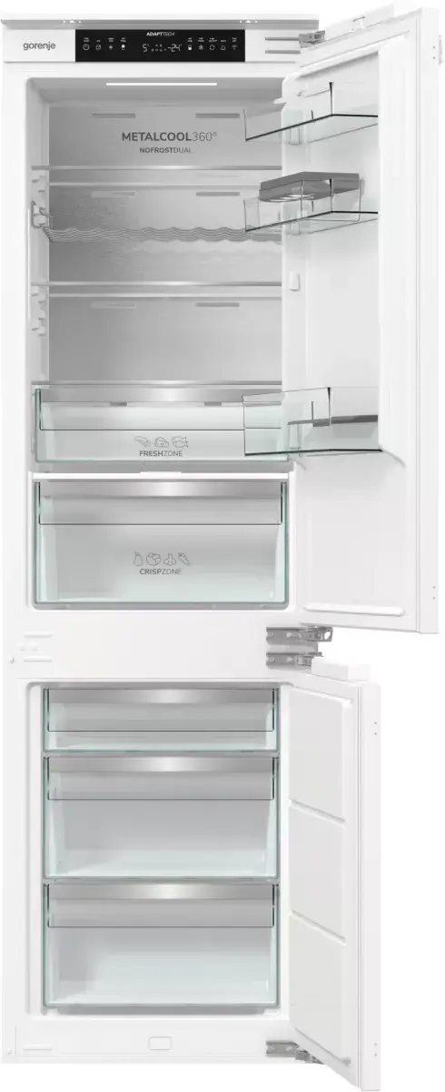 Gorenje NRKI517E82WF iebūvējamais kombinētais ledusskapis Photo 5
