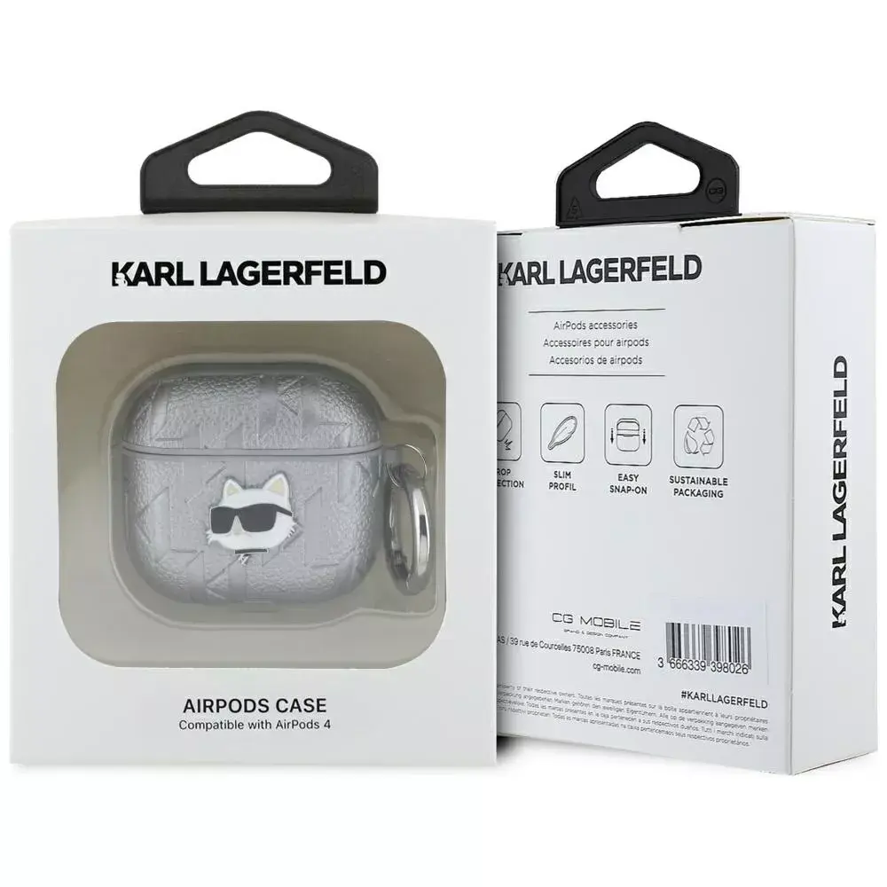 Чехол Karl Lagerfeld для AirPods 4 — Monogram Choupette Photo 3