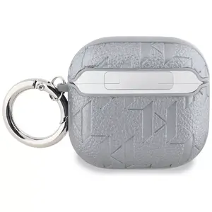 Austiņu futlāris Karl Lagerfeld Monogram Karl Head KLA4PGKIPS sudraba — aizsargfutlāris