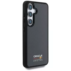 Чехол MagSafe Red Bull для Samsung Galaxy S25 — карбоновый рисунок, черный