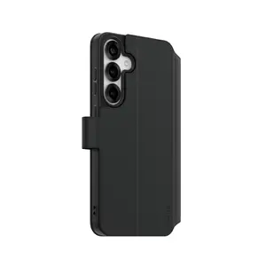 PanzerGlass CARE Wallet Case with Kickstand for Samsung Galaxy S25+ Black Made of Recycled TPU