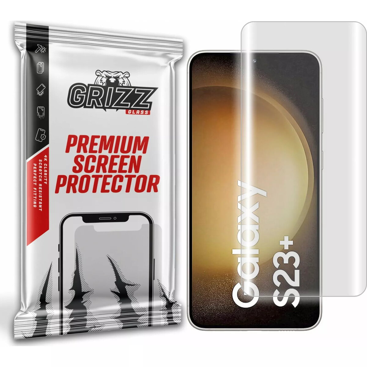 Ekrāna aizsargplēve GrizzGlass Hydrofilm priekš Samsung