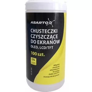 Cleaning wipes Asarto AS-AC109 – 100 pcs, LCD/screen cleaning wipes