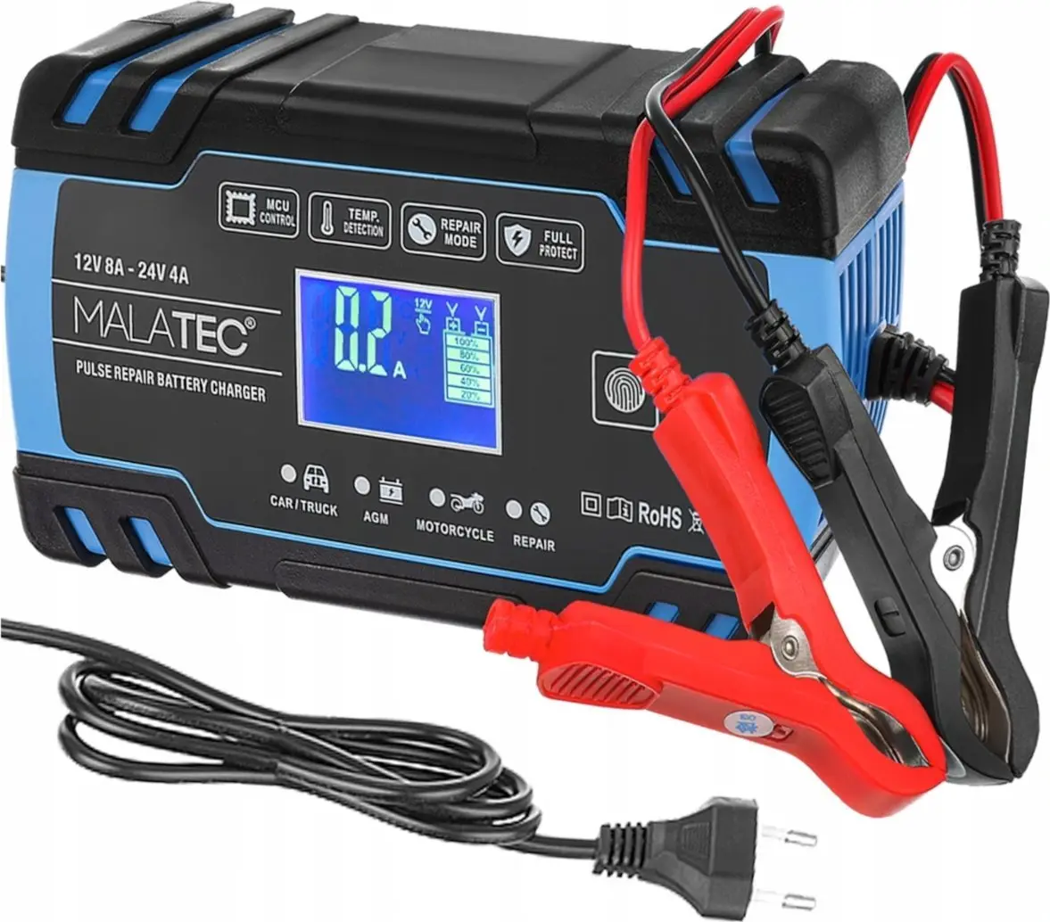 Extralink automātiskais akumulatora lādētājs 12/24V 8A
