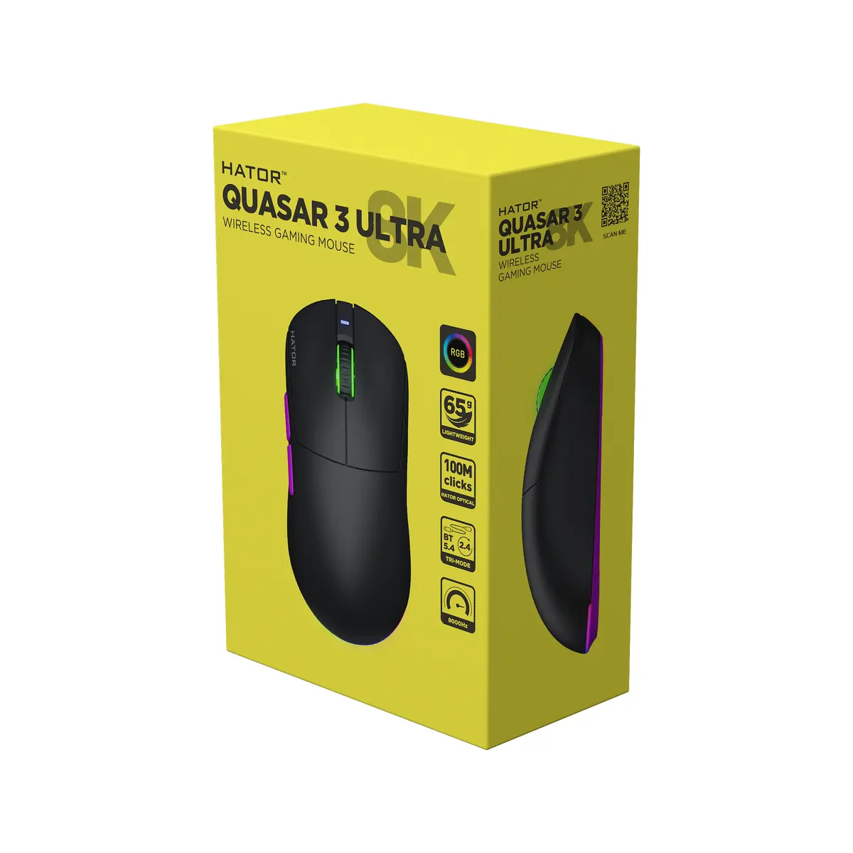 Игровая мышь HATOR Quasar 3 ULTRA 8K Wireless Photo 7