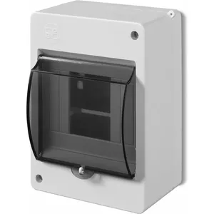 Modular Surface-Mounted Distribution Box ELEKTROPLAST EP 1/4 MINI S-4 N+PE IP20 white (2304-01)