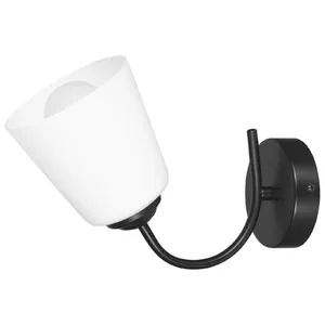Wall lamp ActiveJet AJE-ALMA 1P E27 1x40W Black, metal housing, IP20, 230V, 280×180 mm