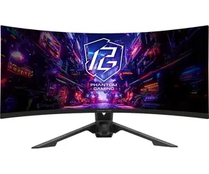 Monitors ASROCK PG34QRT3A 34" (86,4 cm) WQHD 3440×1440 OLED izliekts VA 21:9 500 cd/m² 4000:1 USB 3.2 Gen1 skaļruņi VESA regulējama augstums