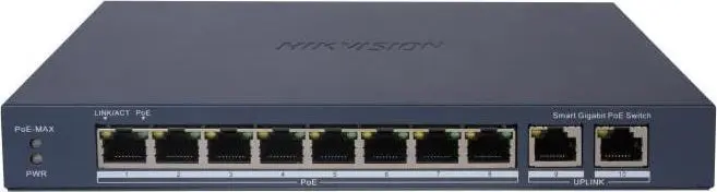 Pārvaldāms slēdzis Hikvision 8 Port Gigabit