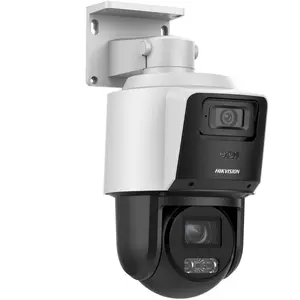 IP PTZ-сетевая камера Hikvision TandemVu 4MP+4MP 10× POE — двойные 4MP сенсоры, 10× оптический зум, PoE, настенный/потолочный монтаж, белая