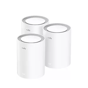 Mesh sistēma Cudy M3000 3-PACK Divjoslas Wi-Fi 6 2402 Mbit/s Pelēks Balts