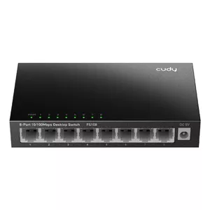 Неуправляемый коммутатор Cudy FS108 8 портов Fast Ethernet 10/100 черный