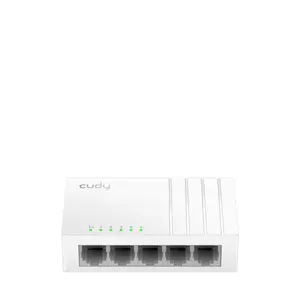 Коммутатор Cudy GS105U — немаршрутизируемый 5-портовый Gigabit Ethernet (10/100/1000), белый, 5 В