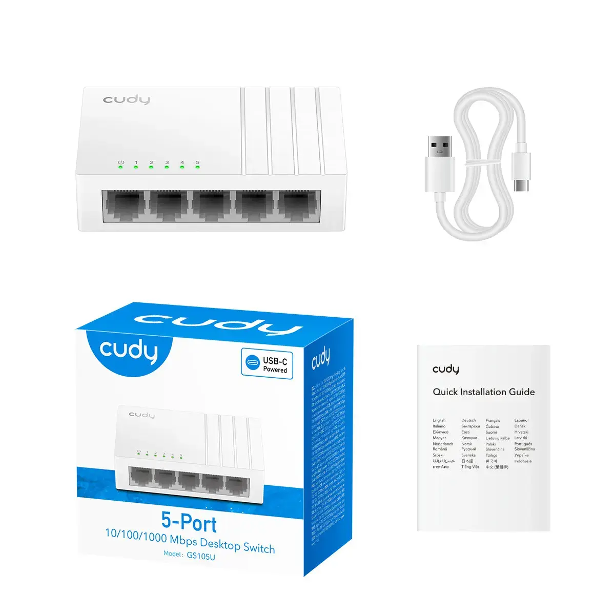 Cudy GS105U Немаршрутизируемый 5‑портовый Gigabit Photo 4
