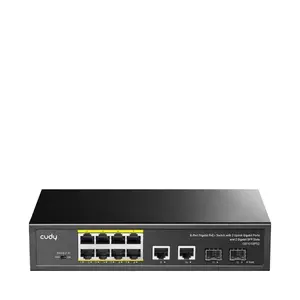 Network switch Cudy GS1010PS2 Unmanaged 10-port Gigabit Ethernet (10/100/1000) with PoE, rack-mountable, black
