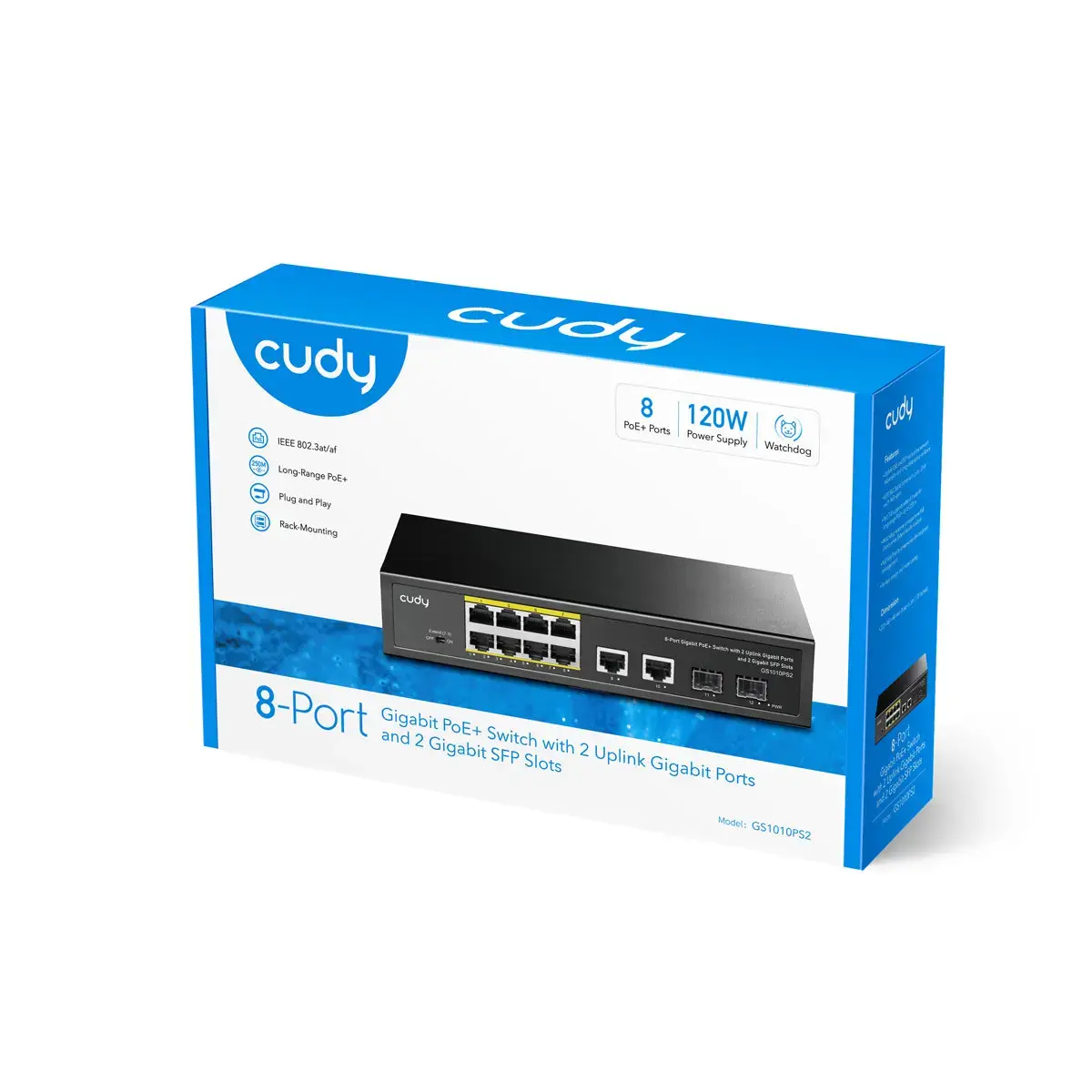 Cudy GS1010PS2 Nevadāms 10 portu Gigabit PoE slēdzis Photo 4