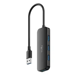 USB-хаб Cudy UH40A 4 порта USB 3.0 5 Гбит/с, только данные, компактный, чёрный