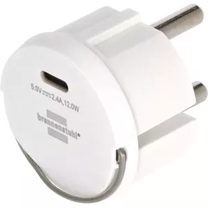 Power Plug Adapter Type F Type C Brennenstuhl 1508110010 2.4A USB