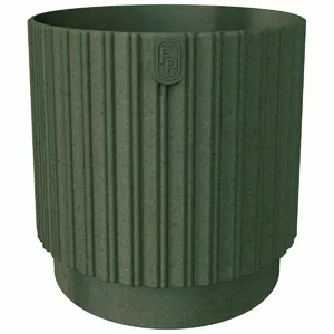 Puķu pods FORM_PLASTIC Mika Cyli 22 cm Eco Wood zaļš
