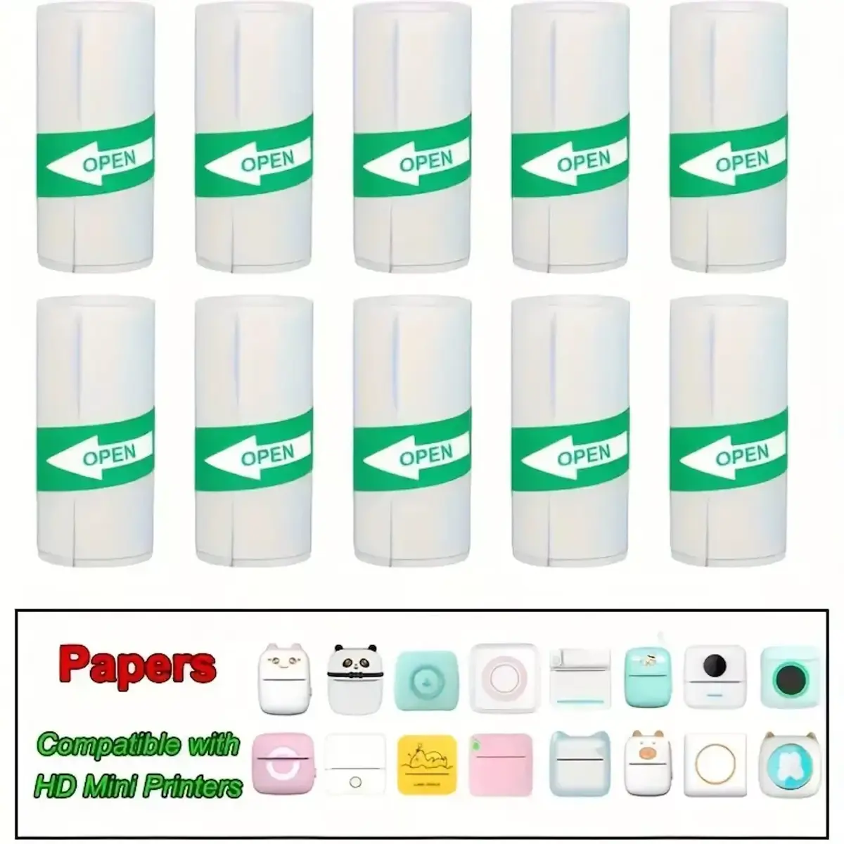 CP thermal self-adhesive sticker rolls CP-PSTP57-10 Photo 3