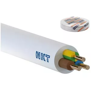 Round installation cable YDY 3x2.5 mm² 450V – single-core flexible wiring, yellow-white