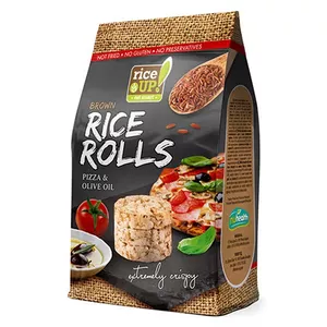 Rice Up Mini brown rice cakes chips with pizza seasoning and olive oil, 50 g snack