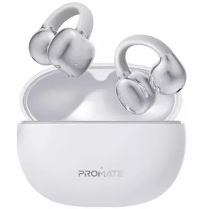 TWS austiņas Promate AirClip AudioFit AIRCLIPWH, Bluetooth 5.0, IPX4 aizsardzība