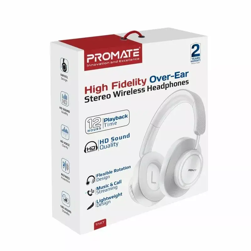 Беспроводные наушники Promate TAKTWH Bluetooth 5.4 Photo 6