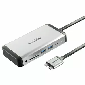 Multivides koncentrators Promate VersaHub-MST Dual USB-C Dual 4K HDMI USB3.0