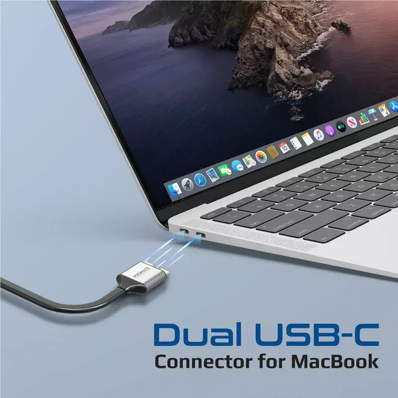 Мультимедийный хаб Promate VersaHub-MST Dual USB-C Photo 4