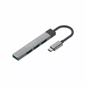 USB-C hubs Promate LiteHub-4 ar 3x USB 2.0 un USB 3.0 portu