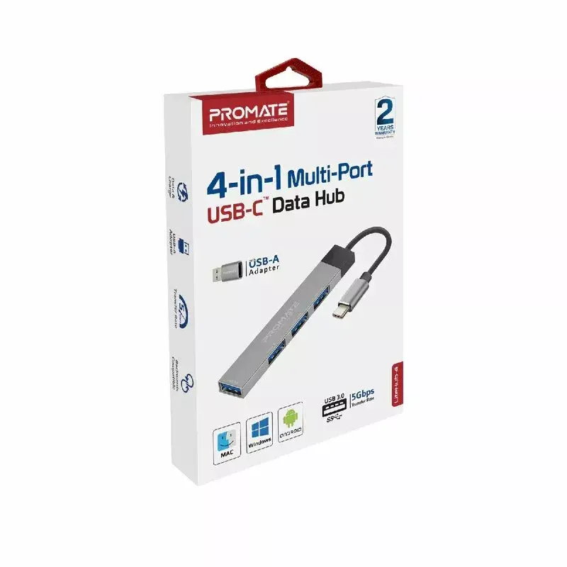 USB-C хаб Promate LiteHub-4 Photo 5