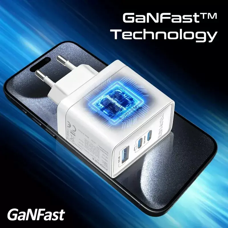 Promate PowerPort-45 GaNFast 45W — сетевое зарядное Photo 2