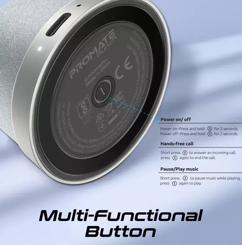 Портативная колонка Promate Punch Mini MagSafe PUNCHSL Photo 4