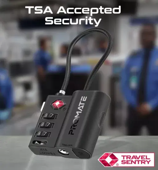 Замок для багажа Promate TagLock TSA с трекером Photo 6