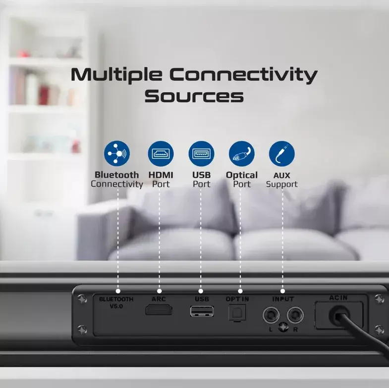 Soundbar Promate STREAMBAR30 — 2.1 Channel Photo 4